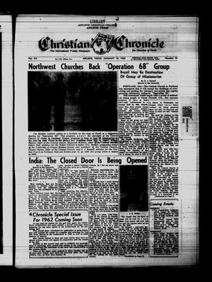 Primary view of object titled 'Christian Chronicle (Abilene, Tex.), Vol. 20, No. 15, Ed. 1 Friday, January 18, 1963'.