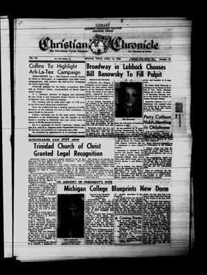 Primary view of object titled 'Christian Chronicle (Abilene, Tex.), Vol. 20, No. 27, Ed. 1 Friday, April 12, 1963'.