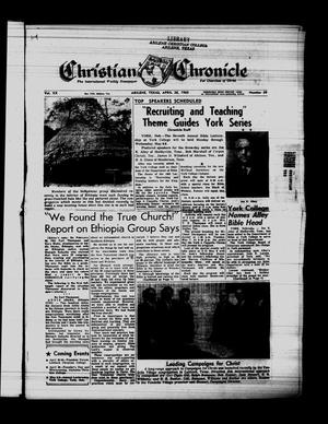 Christian Chronicle (Abilene, Tex.), Vol. 20, No. 29, Ed. 1 Friday, April 26, 1963