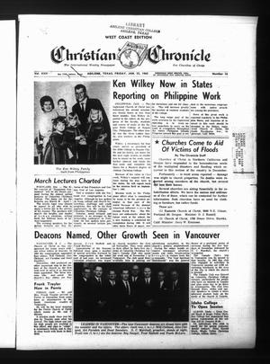 Primary view of object titled 'Christian Chronicle (Abilene, Tex.), Vol. 22, No. 16, Ed. 1 Friday, January 22, 1965'.