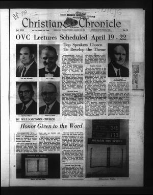 Primary view of object titled 'Christian Chronicle (Abilene, Tex.), Vol. 23, No. 25, Ed. 1 Friday, March 25, 1966'.
