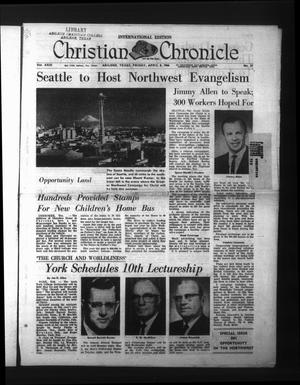 Primary view of object titled 'Christian Chronicle (Abilene, Tex.), Vol. 23, No. 27, Ed. 1 Friday, April 8, 1966'.