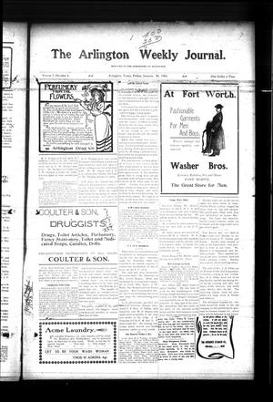 The Arlington Weekly Journal. (Arlington, Tex.), Vol. 7, No. 5, Ed. 1 Friday, January 30, 1903