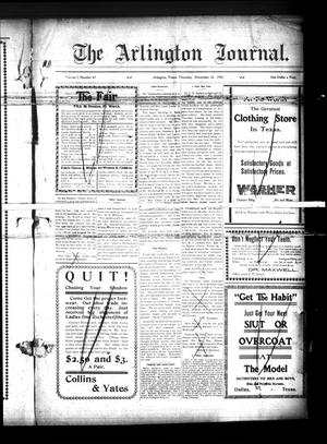 Primary view of object titled 'The Arlington Journal. (Arlington, Tex.), Vol. 7, No. 47, Ed. 1 Thursday, November 26, 1903'.
