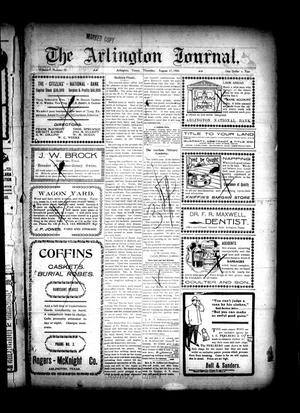 Primary view of object titled 'The Arlington Journal. (Arlington, Tex.), Vol. 9, No. 33, Ed. 1 Thursday, August 17, 1905'.