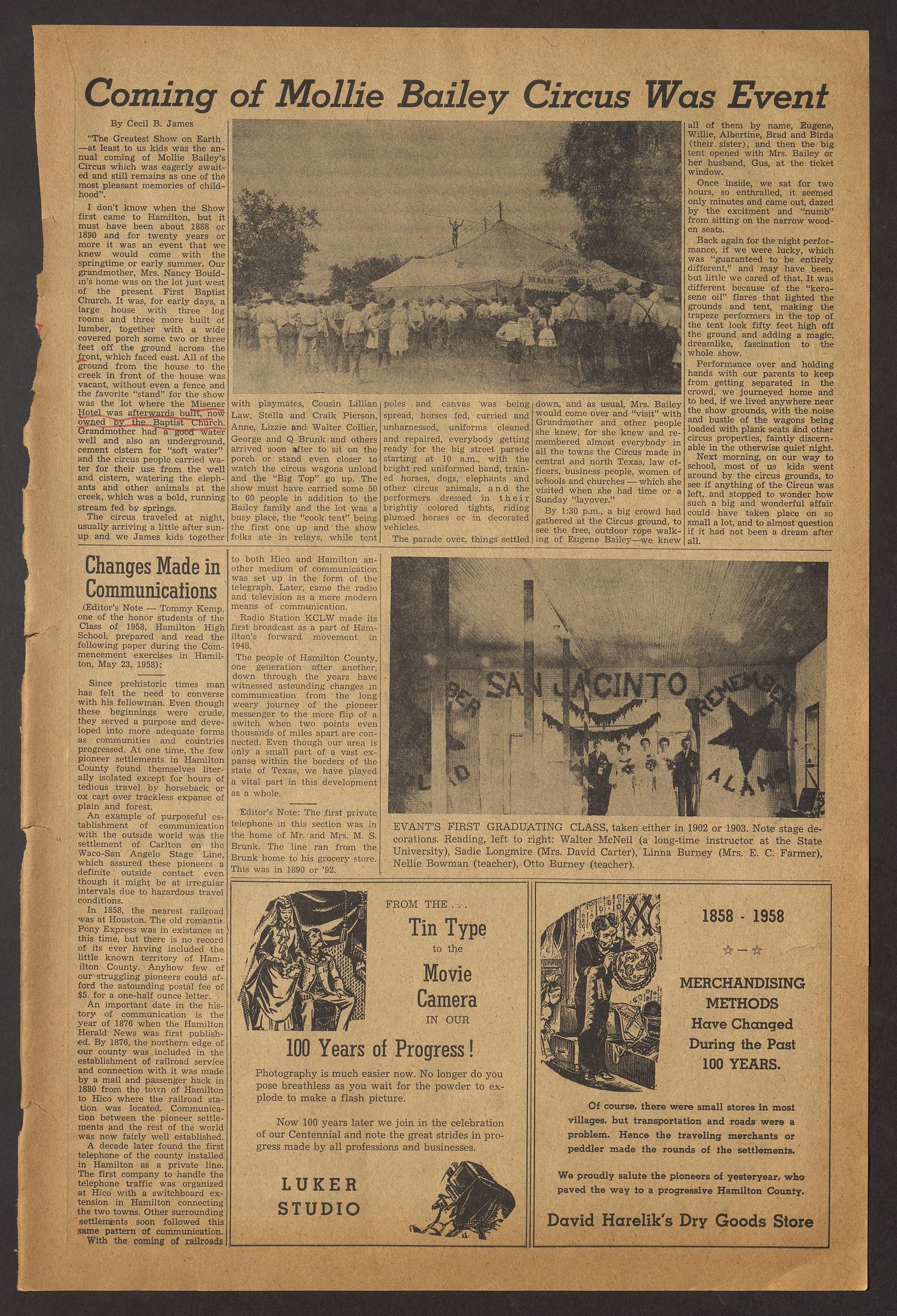 The Hamilton Herald-News (Hamilton, Tex.), Vol. 83, Ed. 1 Thursday, July 3, 1958
                                                
                                                    [Sequence #]: 15 of 72
                                                