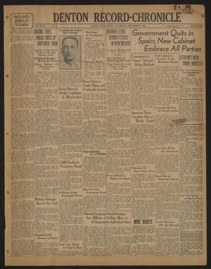 Denton Record-Chronicle (Denton, Tex.), Vol. 36, No. 18, Ed. 1 Friday, September 4, 1936
