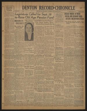 Denton Record-Chronicle (Denton, Tex.), Vol. 36, No. 23, Ed. 1 Thursday, September 10, 1936