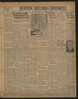 Denton Record-Chronicle (Denton, Tex.), Vol. 36, No. 35, Ed. 1 Thursday, September 24, 1936