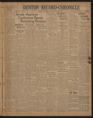 Denton Record-Chronicle (Denton, Tex.), Vol. 36, No. 62, Ed. 1 Monday, October 26, 1936