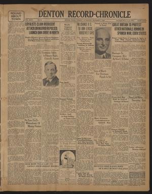 Denton Record-Chronicle (Denton, Tex.), Vol. 36, No. 93, Ed. 1 Tuesday, December 1, 1936