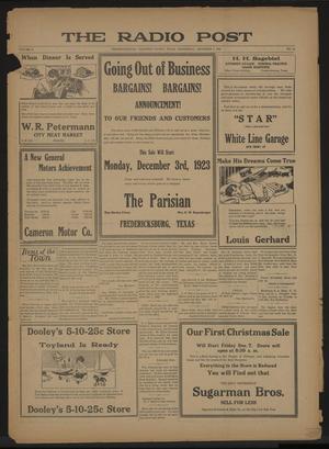 The Radio Post (Fredericksburg, Tex.), Vol. 2, No. 12, Ed. 1 Wednesday, December 5, 1923