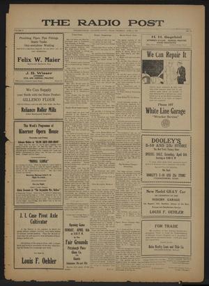 The Radio Post (Fredericksburg, Tex.), Vol. 2, No. 29, Ed. 1 Thursday, April 3, 1924