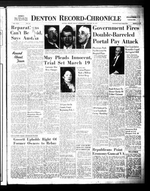 Denton Record-Chronicle (Denton, Tex.), Vol. 44, No. 138, Ed. 1 Friday, January 24, 1947