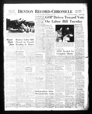 Denton Record-Chronicle (Denton, Tex.), Vol. 44, No. 230, Ed. 1 Monday, May 12, 1947