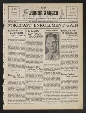 The Junior Ranger (San Antonio, Tex.), Vol. 8, No. 1, Ed. 1 Monday, September 19, 1932