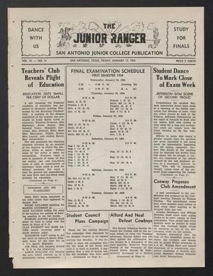 Primary view of object titled 'The Junior Ranger (San Antonio, Tex.), Vol. 9, No. 14, Ed. 1 Friday, January 12, 1934'.