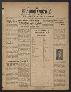 The Junior Ranger (San Antonio, Tex.), Vol. 14, No. 1, Ed. 1 Monday, September 12, 1938