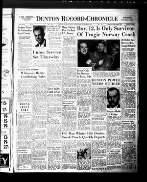 Denton Record-Chronicle (Denton, Tex.), Vol. 47, No. 87, Ed. 1 Tuesday, November 22, 1949