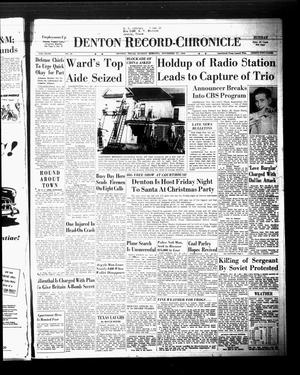 Primary view of object titled 'Denton Record-Chronicle (Denton, Tex.), Vol. 47, No. 91, Ed. 1 Sunday, November 27, 1949'.