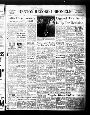 Denton Record-Chronicle (Denton, Tex.), Vol. 47, No. 165, Ed. 1 Tuesday, February 21, 1950