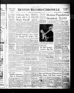 Denton Record-Chronicle (Denton, Tex.), Vol. 47, No. 262, Ed. 1 Wednesday, June 14, 1950