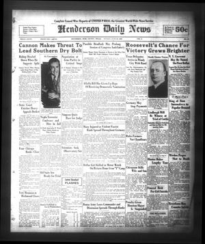 Primary view of object titled 'Henderson Daily News (Henderson, Tex.), Vol. 2, No. 85, Ed. 1 Sunday, June 26, 1932'.