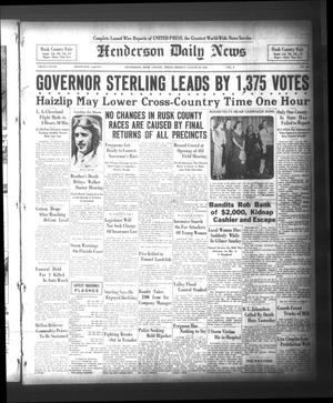 Henderson Daily News (Henderson, Tex.), Vol. 2, No. 139, Ed. 1 Monday, August 29, 1932