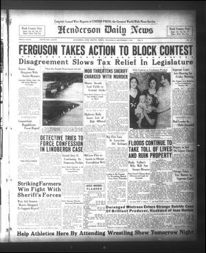 Henderson Daily News (Henderson, Tex.), Vol. 2, No. 147, Ed. 1 Wednesday, September 7, 1932