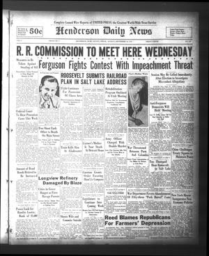 Henderson Daily News (Henderson, Tex.), Vol. 2, No. 156, Ed. 1 Sunday, September 18, 1932