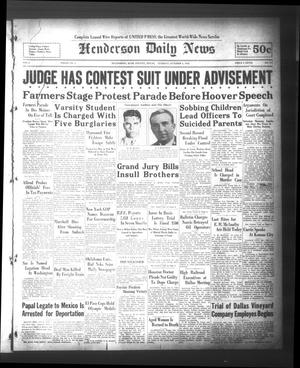 Henderson Daily News (Henderson, Tex.), Vol. 2, No. 170, Ed. 1 Tuesday, October 4, 1932