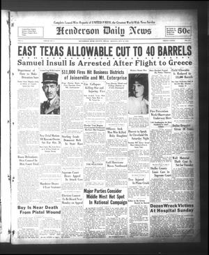 Henderson Daily News (Henderson, Tex.), Vol. 2, No. 175, Ed. 1 Monday, October 10, 1932