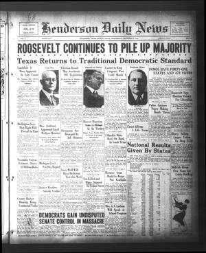 Henderson Daily News (Henderson, Tex.), Vol. 2, No. 202, Ed. 1 Wednesday, November 9, 1932