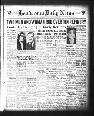 Henderson Daily News (Henderson, Tex.), Vol. 3, No. 197, Ed. 1 Wednesday, November 8, 1933