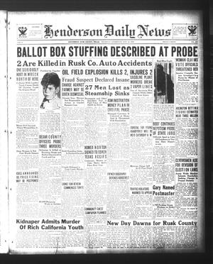 Henderson Daily News (Henderson, Tex.), Vol. 3, No. 204, Ed. 1 Thursday, November 16, 1933