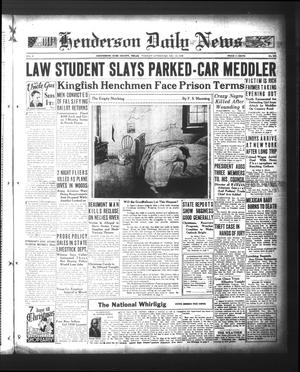 Henderson Daily News (Henderson, Tex.), Vol. 3, No. 232, Ed. 1 Tuesday, December 19, 1933