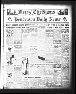 Henderson Daily News (Henderson, Tex.), Vol. 3, No. 236, Ed. 1 Sunday, December 24, 1933