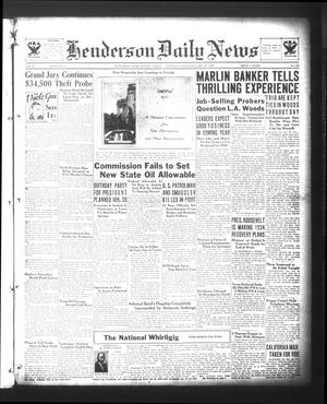 Henderson Daily News (Henderson, Tex.), Vol. 3, No. 239, Ed. 1 Thursday, December 28, 1933