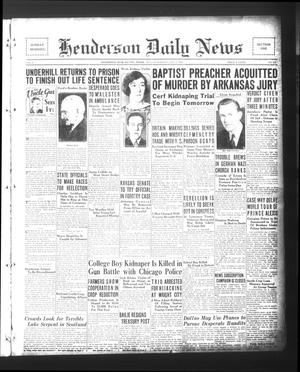 Henderson Daily News (Henderson, Tex.), Vol. 3, No. 247, Ed. 1 Sunday, January 7, 1934