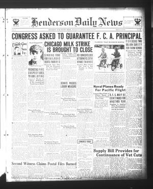 Henderson Daily News (Henderson, Tex.), Vol. 3, No. 250, Ed. 1 Wednesday, January 10, 1934