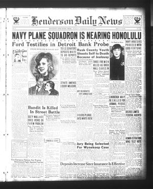 Henderson Daily News (Henderson, Tex.), Vol. 3, No. 251, Ed. 1 Thursday, January 11, 1934