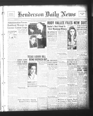 Henderson Daily News (Henderson, Tex.), Vol. 3, No. 253, Ed. 1 Sunday, January 14, 1934