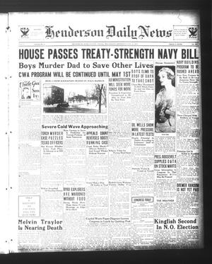 Henderson Daily News (Henderson, Tex.), Vol. 3, No. 262, Ed. 1 Wednesday, January 24, 1934