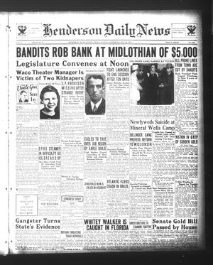 Henderson Daily News (Henderson, Tex.), Vol. 3, No. 266, Ed. 1 Monday, January 29, 1934