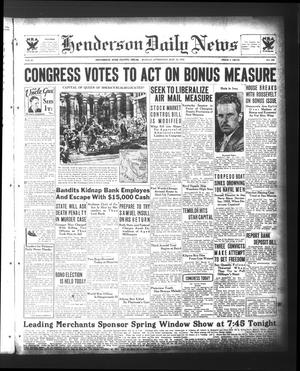 Henderson Daily News (Henderson, Tex.), Vol. 3, No. 302, Ed. 1 Monday, March 12, 1934