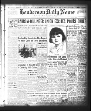Henderson Daily News (Henderson, Tex.), Vol. 4, No. 39, Ed. 1 Thursday, May 3, 1934
