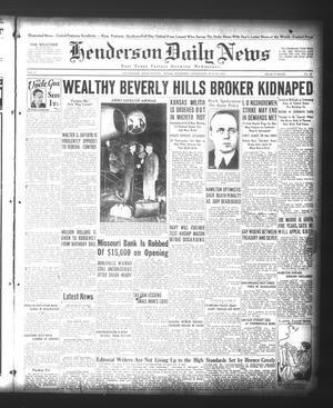 Henderson Daily News (Henderson, Tex.), Vol. 4, No. 45, Ed. 1 Thursday, May 10, 1934