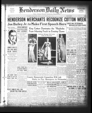 Primary view of object titled 'Henderson Daily News (Henderson, Tex.), Vol. 4, No. 47, Ed. 1 Sunday, May 13, 1934'.