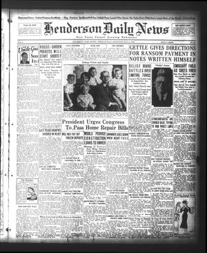 Henderson Daily News (Henderson, Tex.), Vol. 4, No. 48, Ed. 1 Monday, May 14, 1934