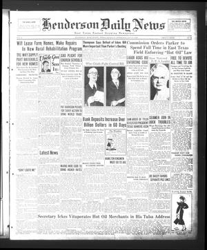 Henderson Daily News (Henderson, Tex.), Vol. 4, No. 51, Ed. 1 Thursday, May 17, 1934
